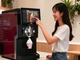 آلة الآيس كريم الأوتوماتيكية بالكامل: حل ذكي عالي الكفاءة للمتاجر والشركات في جميع أنحاء العالم